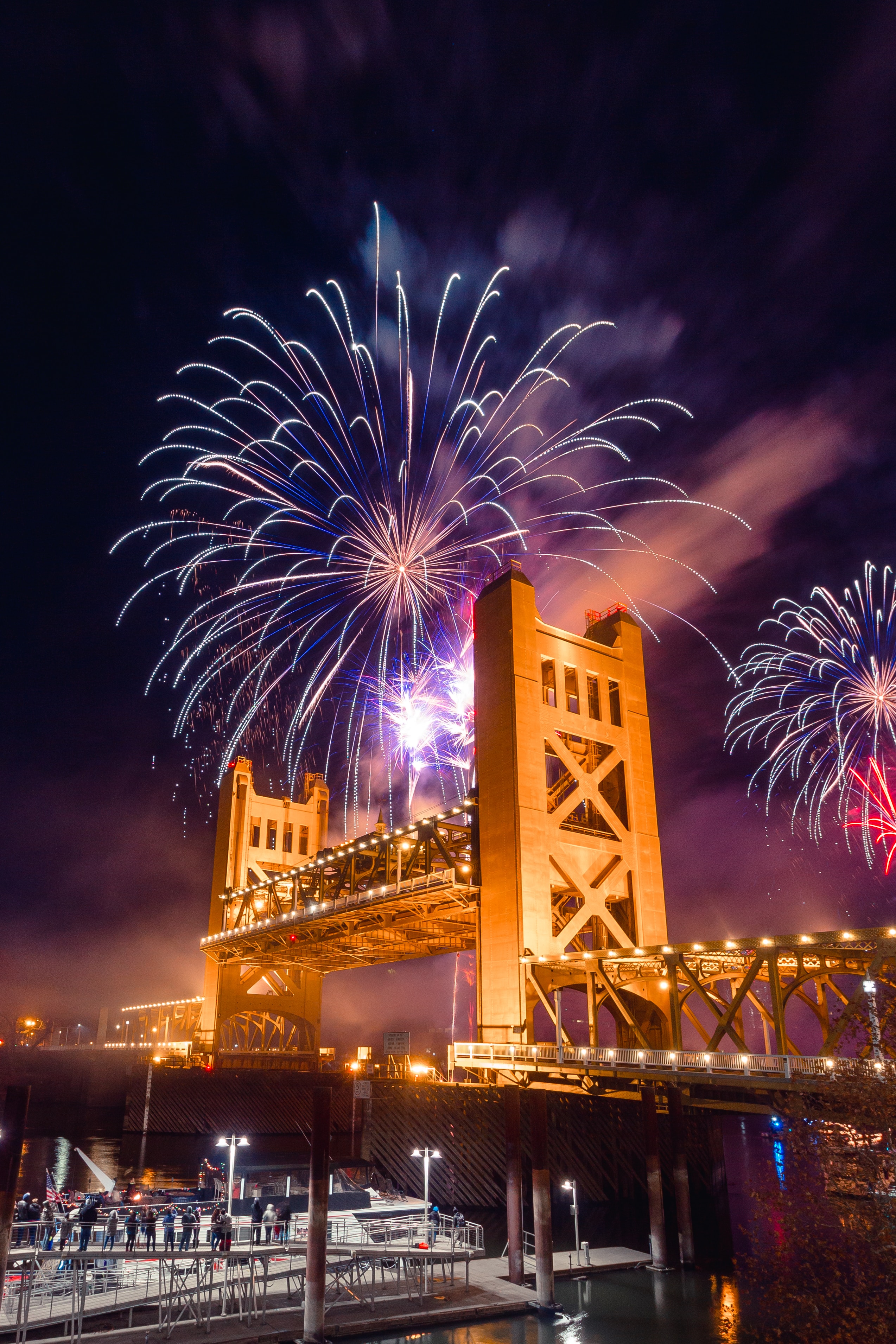 Golden Bridge in Sacramento, California.