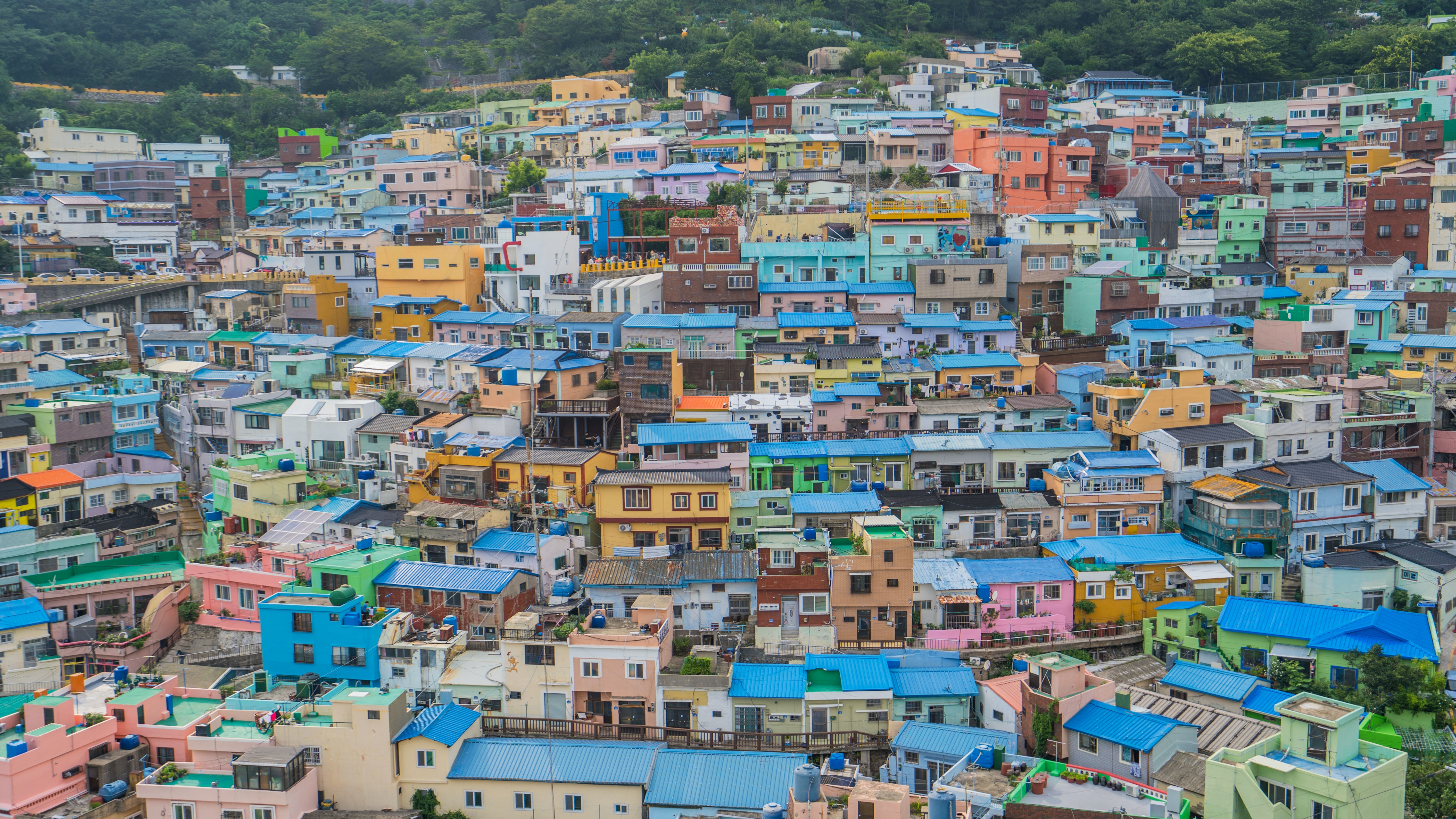 Gamcheon Culture Village in Busan, South Korea.